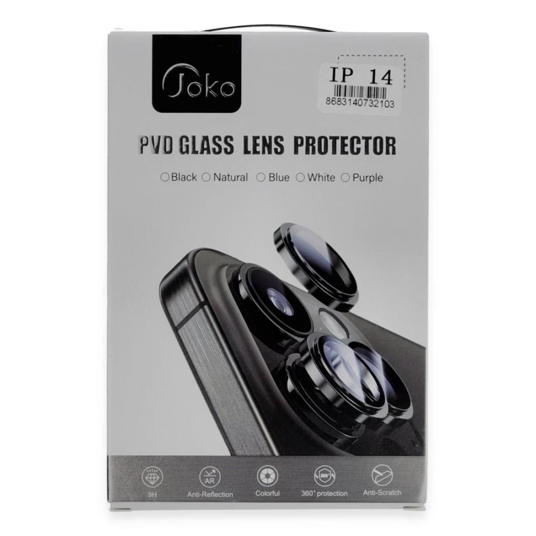 Joko iPhone 14 Pro Max PVD Metal Kamera Lens - Turuncu