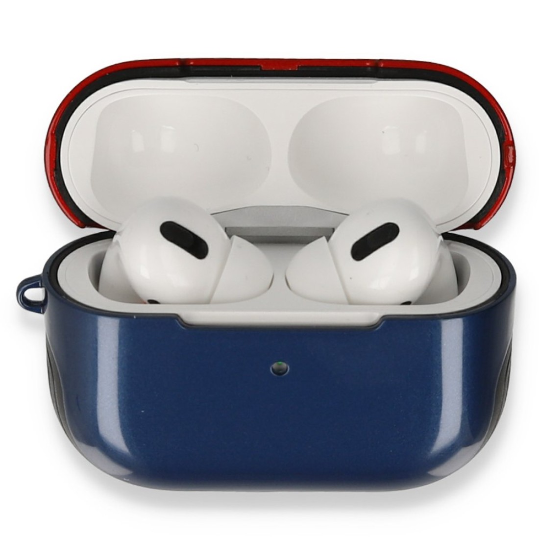 Airpods 3 (3.nesil) 3in1 Kılıf - Lacivert-Kırmızı