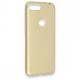 Alcatel 1S Kılıf Premium Rubber Silikon - Gold