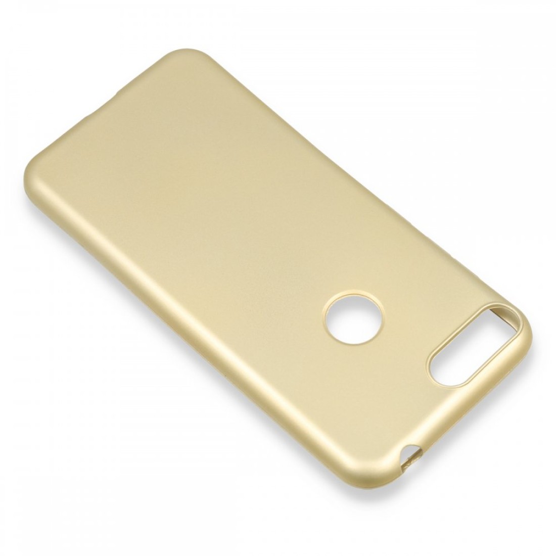 Alcatel 1S Kılıf Premium Rubber Silikon - Gold