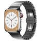 Apple Watch 38mm KR413 Fine Steel Kordon - Siyah