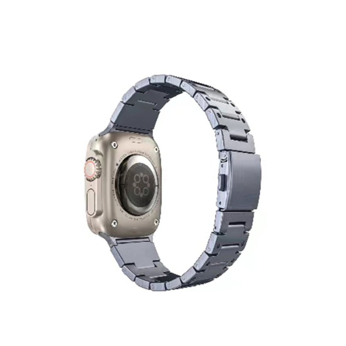 Apple Watch 44mm İron Metal Baklalı Kordon - Gri