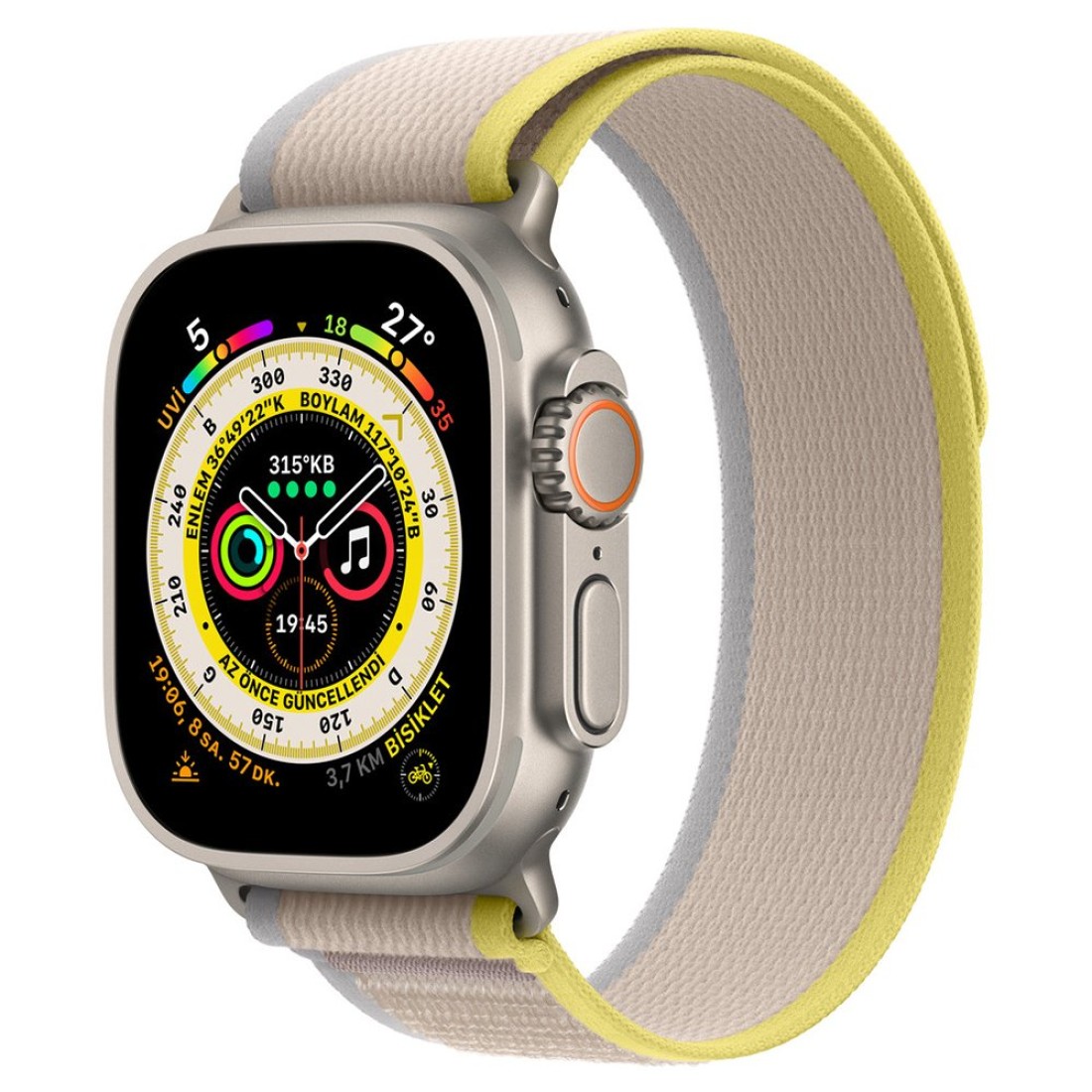 Apple Watch 38mm Trail Kordon - Sarı-Bej