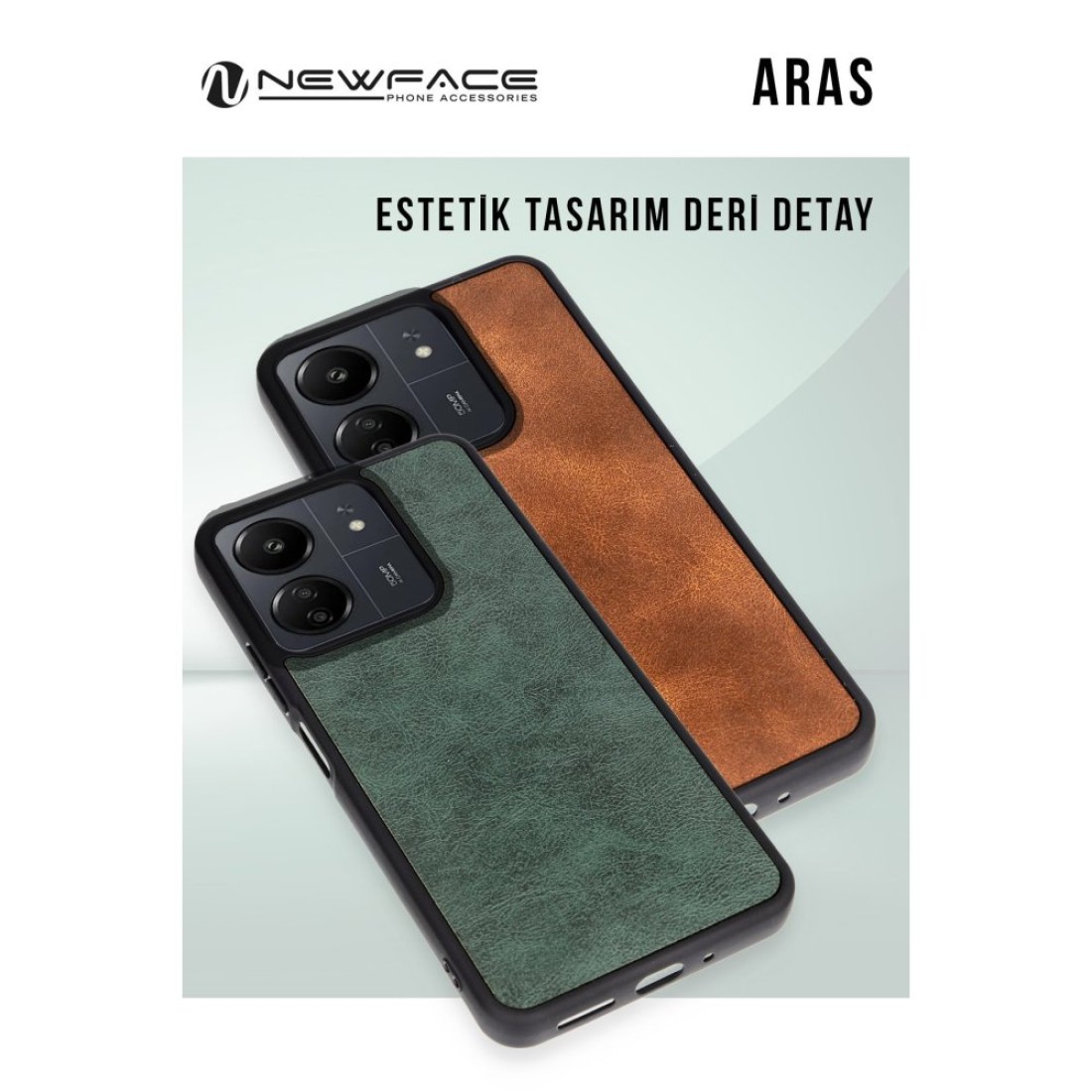 General Mobile Era 50 Kılıf Aras Deri Kapak - Siyah