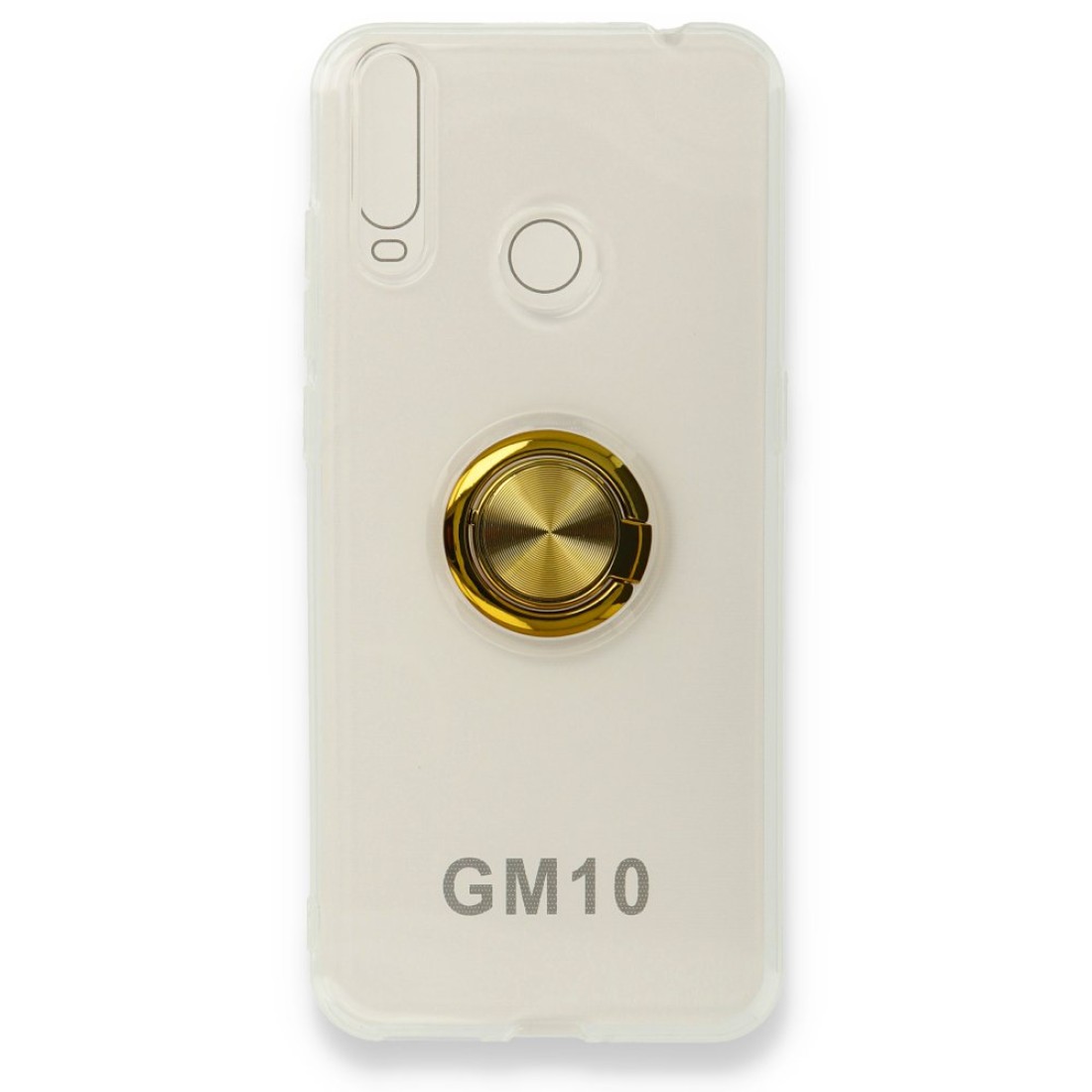 General Mobile GM 10 Kılıf Gros Yüzüklü Silikon - Gold