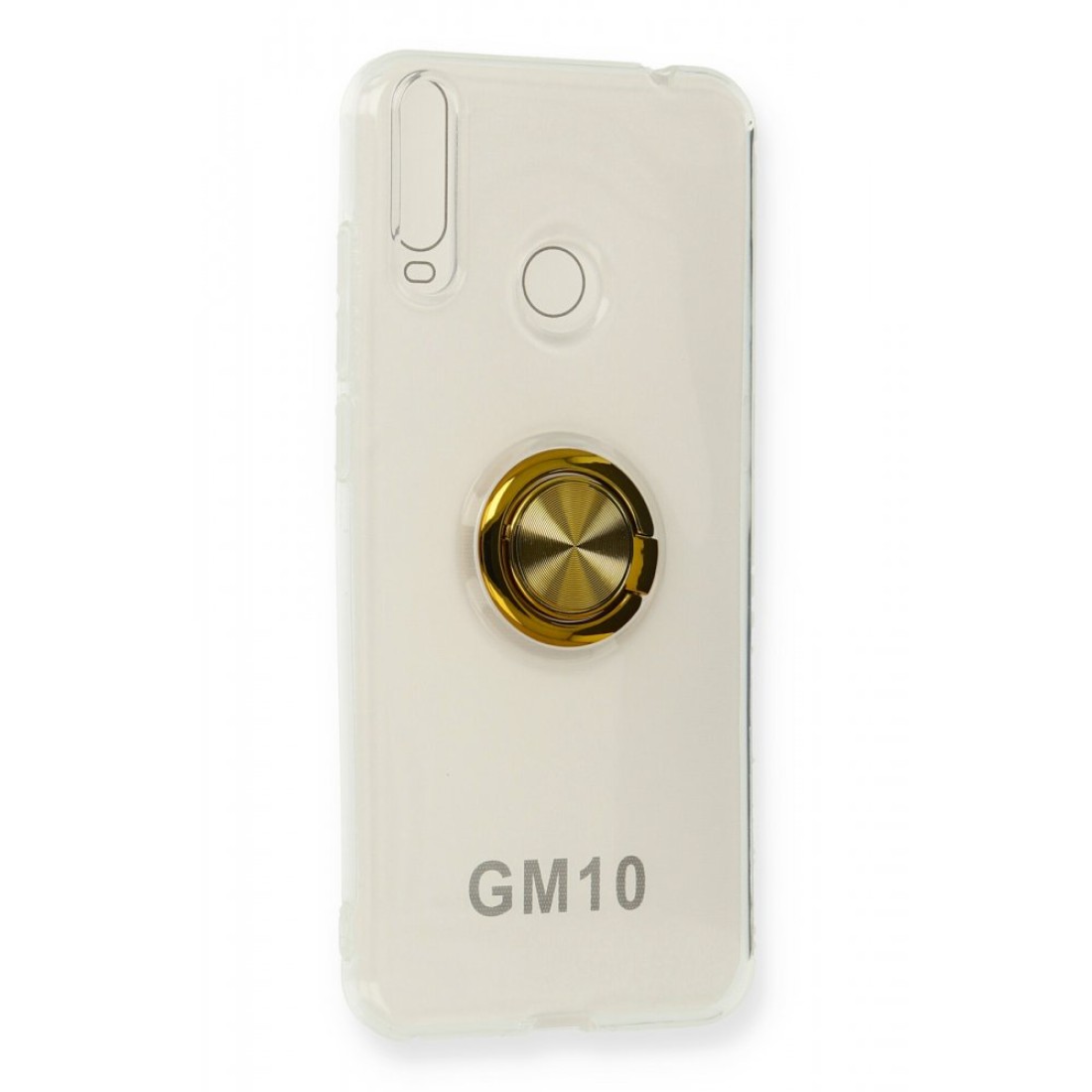 General Mobile GM 10 Kılıf Gros Yüzüklü Silikon - Gold