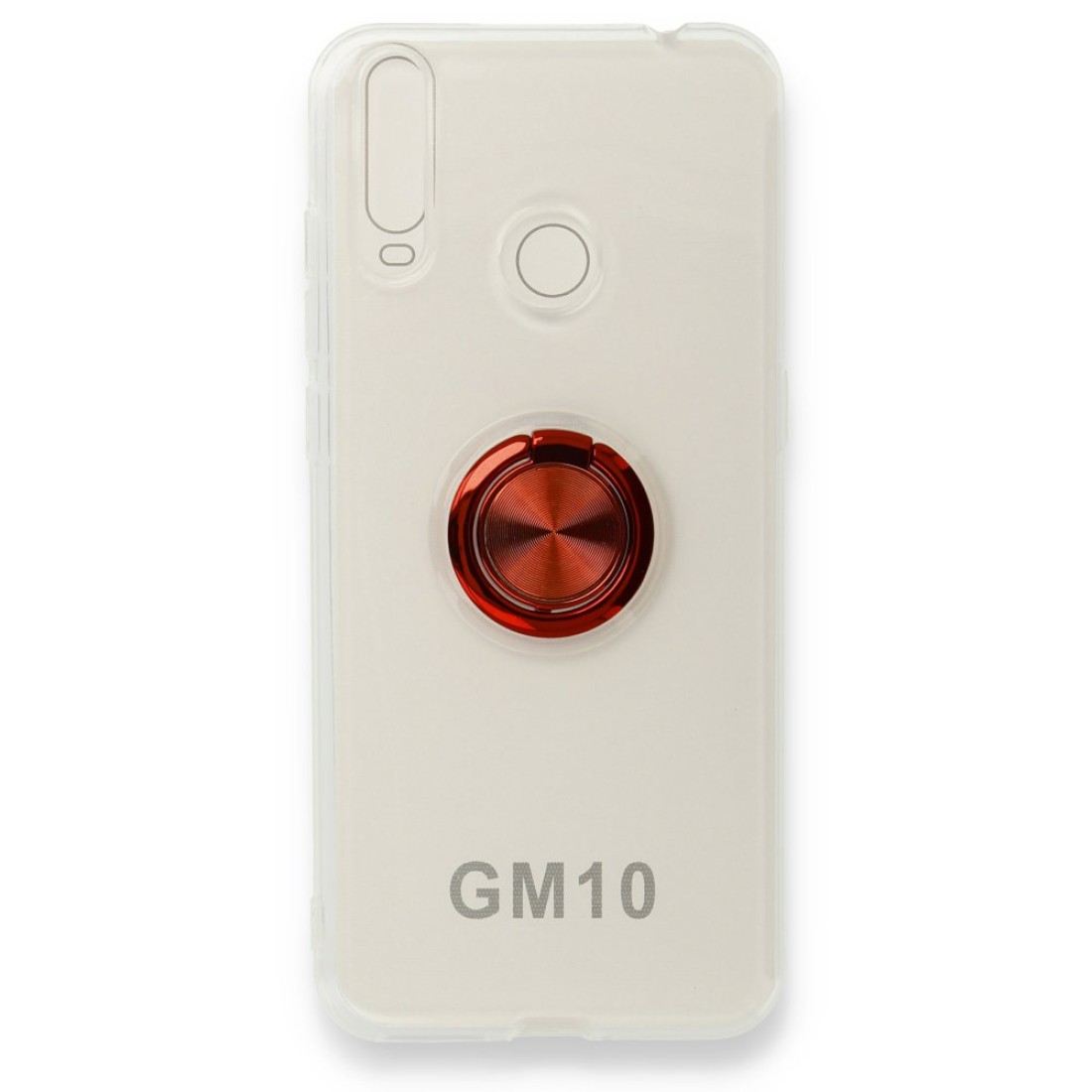 General Mobile GM 10 Kılıf Gros Yüzüklü Silikon - Kırmızı