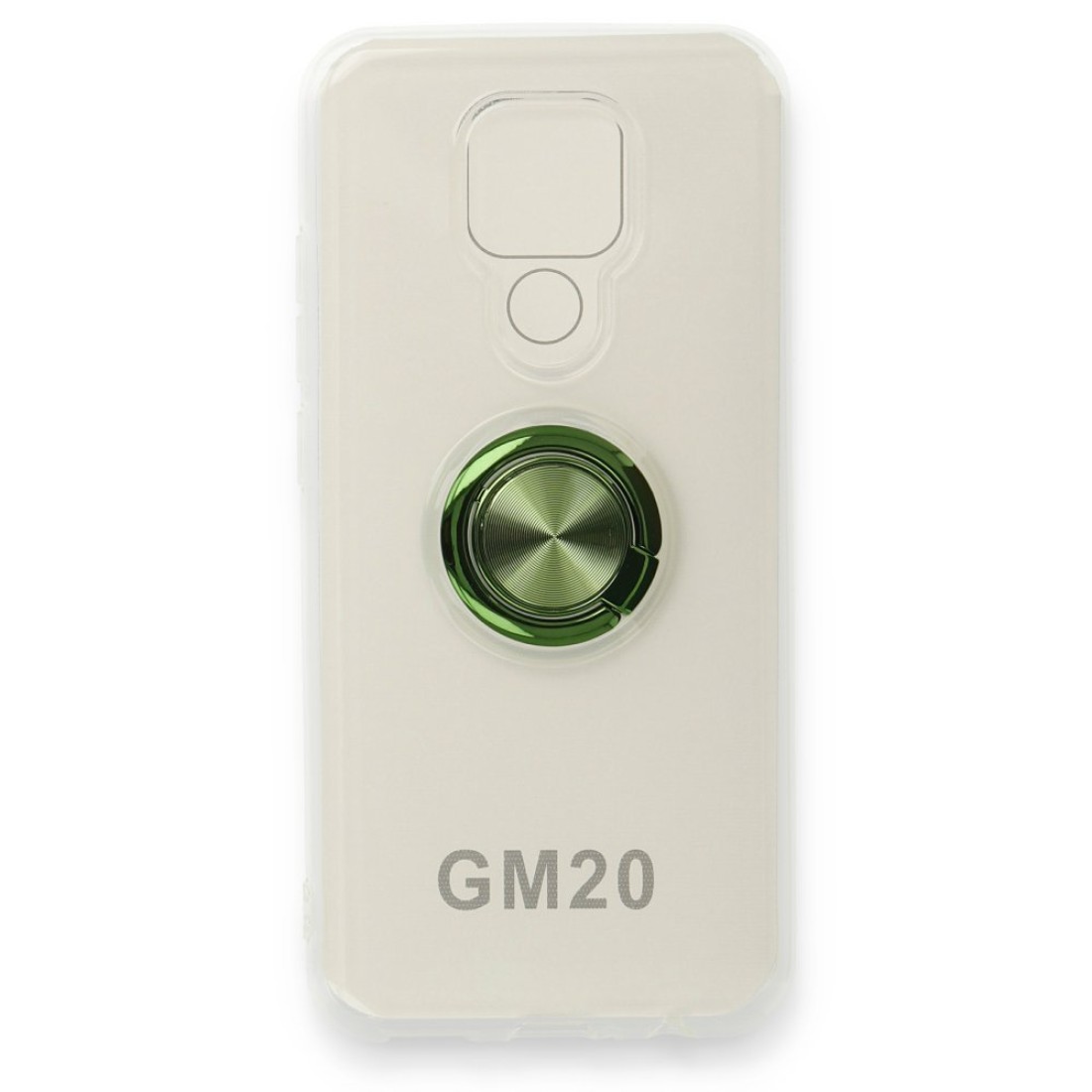 General Mobile GM 20 Kılıf Gros Yüzüklü Silikon - Yeşil