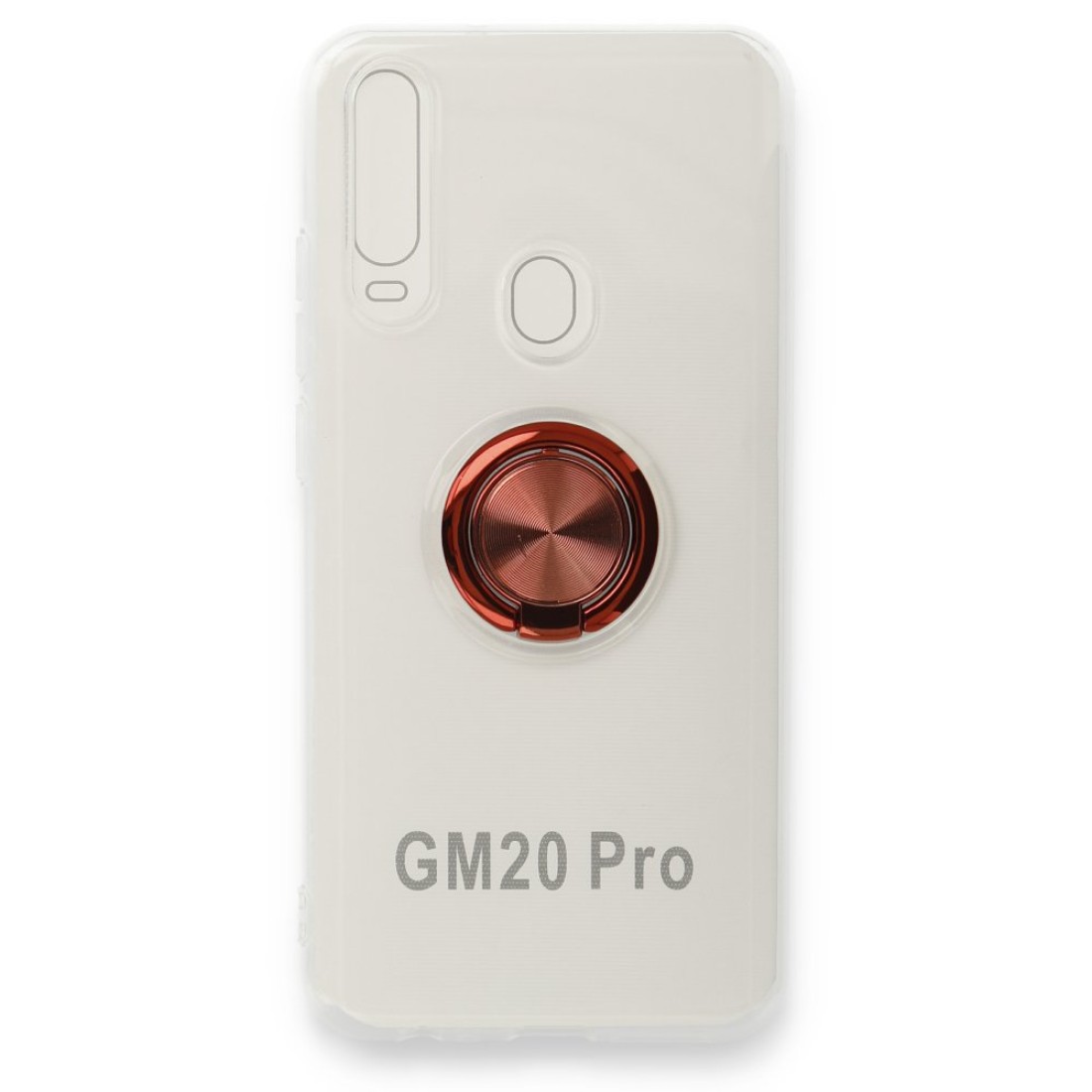 General Mobile GM 20 Pro Kılıf Gros Yüzüklü Silikon - Kırmızı