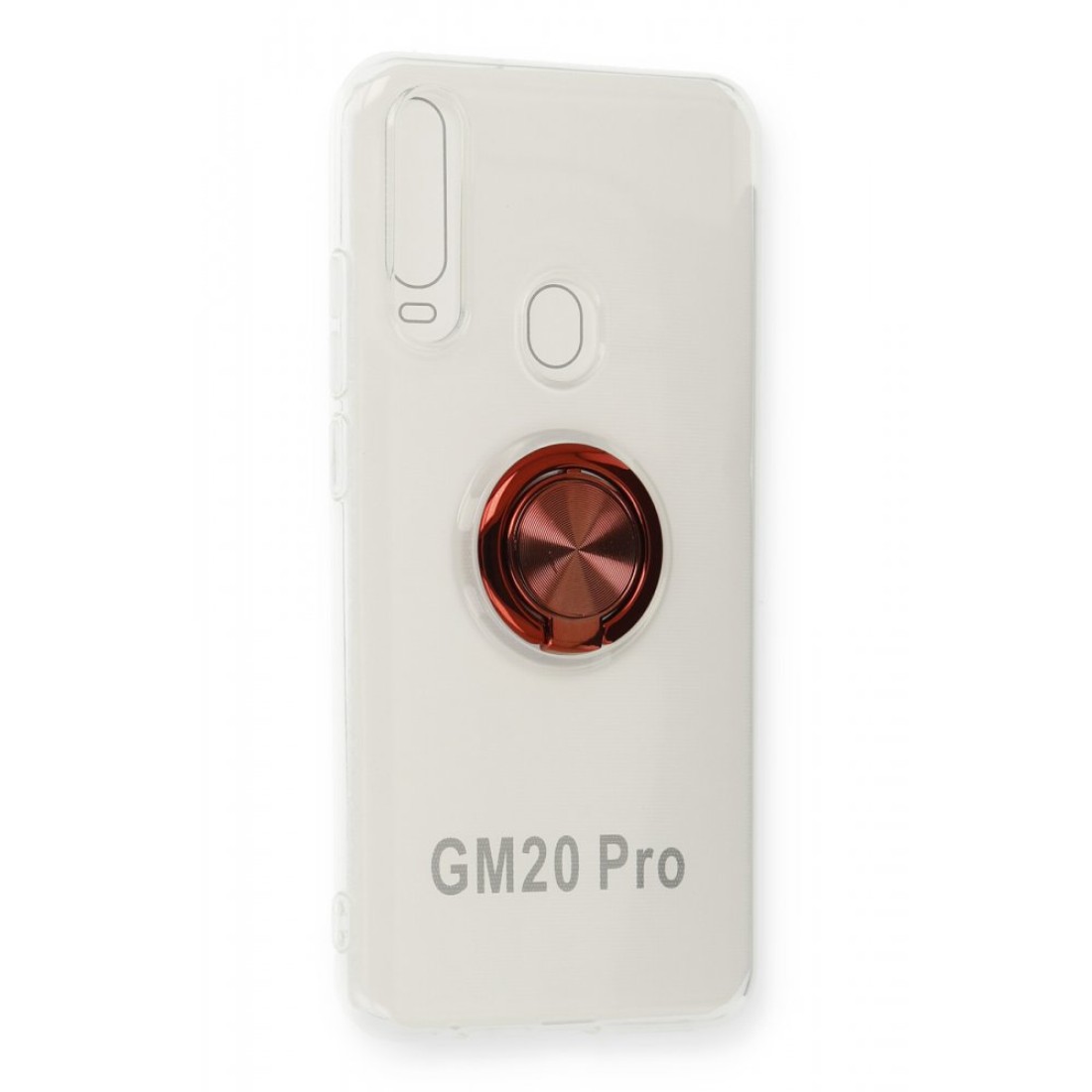 General Mobile GM 20 Pro Kılıf Gros Yüzüklü Silikon - Kırmızı
