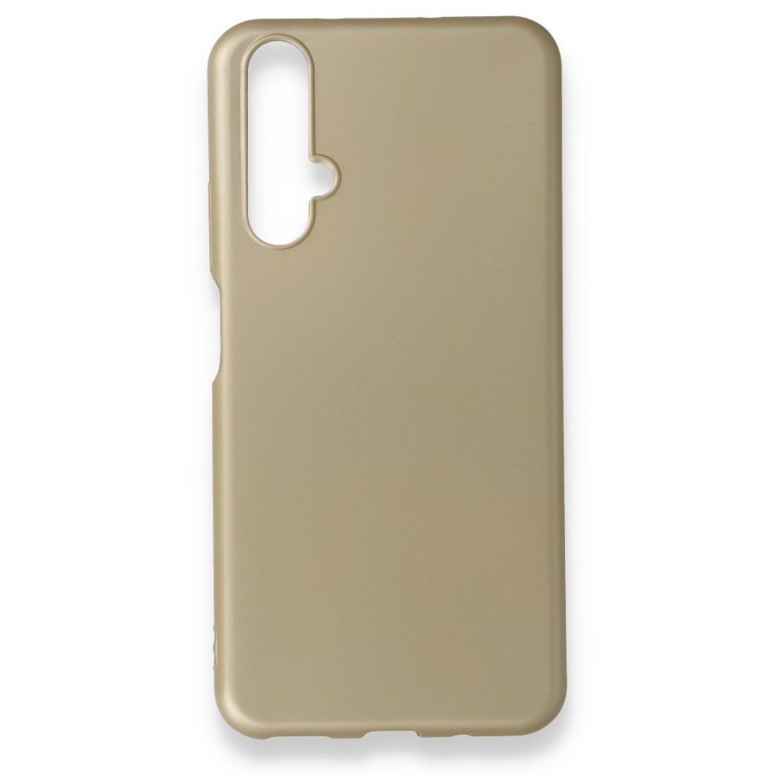 Huawei Nova 5T Kılıf Premium Rubber Silikon - Gold