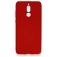 Huawei Mate 10 Lite Kılıf Nano içi Kadife  Silikon - Kırmızı