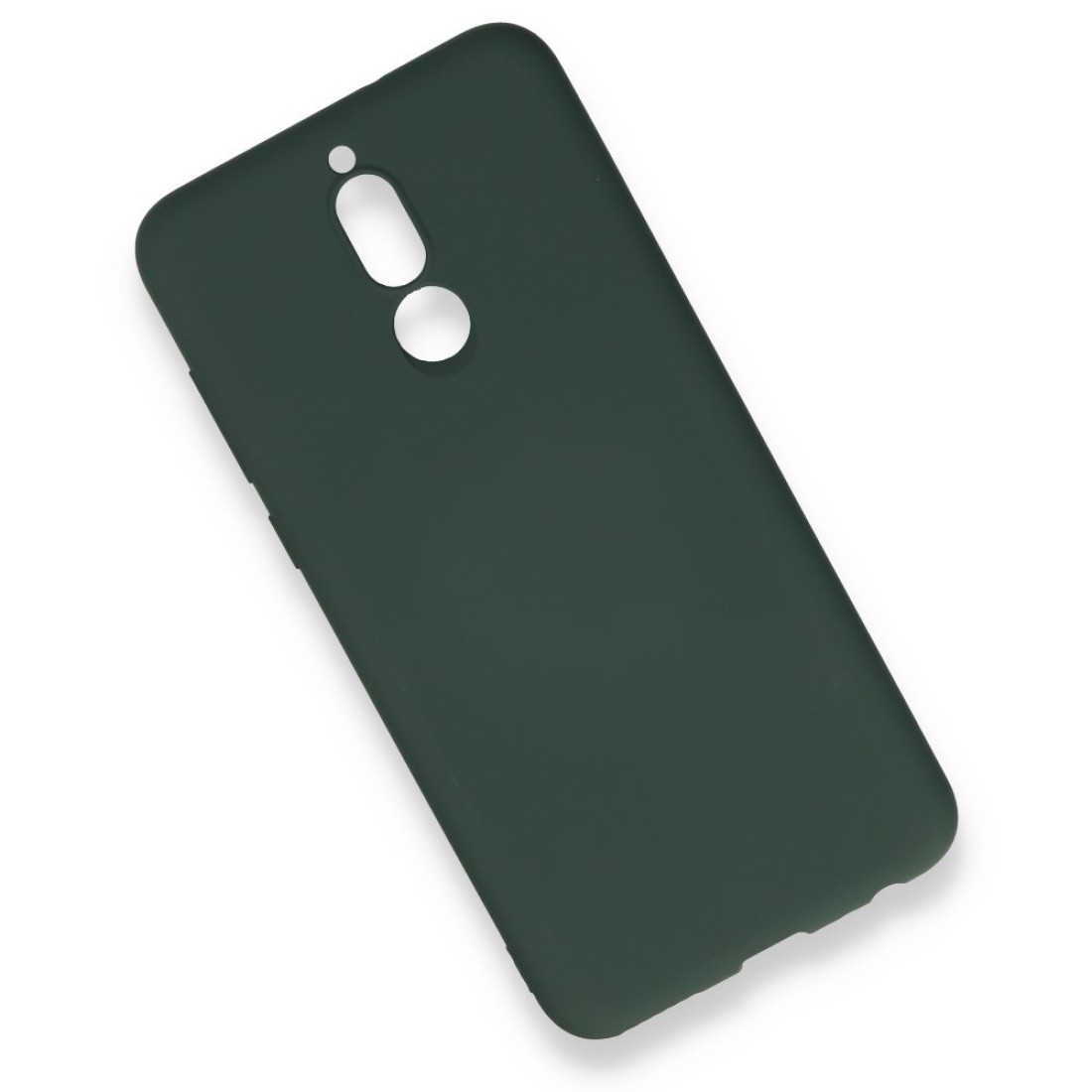 Huawei Mate 10 Lite Kılıf Nano içi Kadife  Silikon - Koyu Yeşil