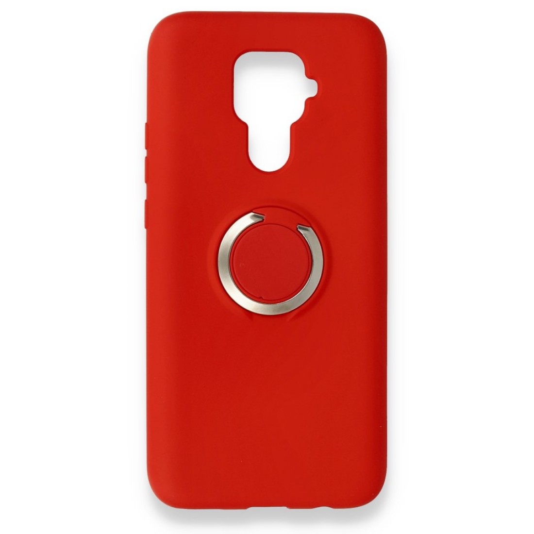 Huawei Mate 30 Lite Kılıf Viktor Yüzüklü Silikon - Kırmızı
