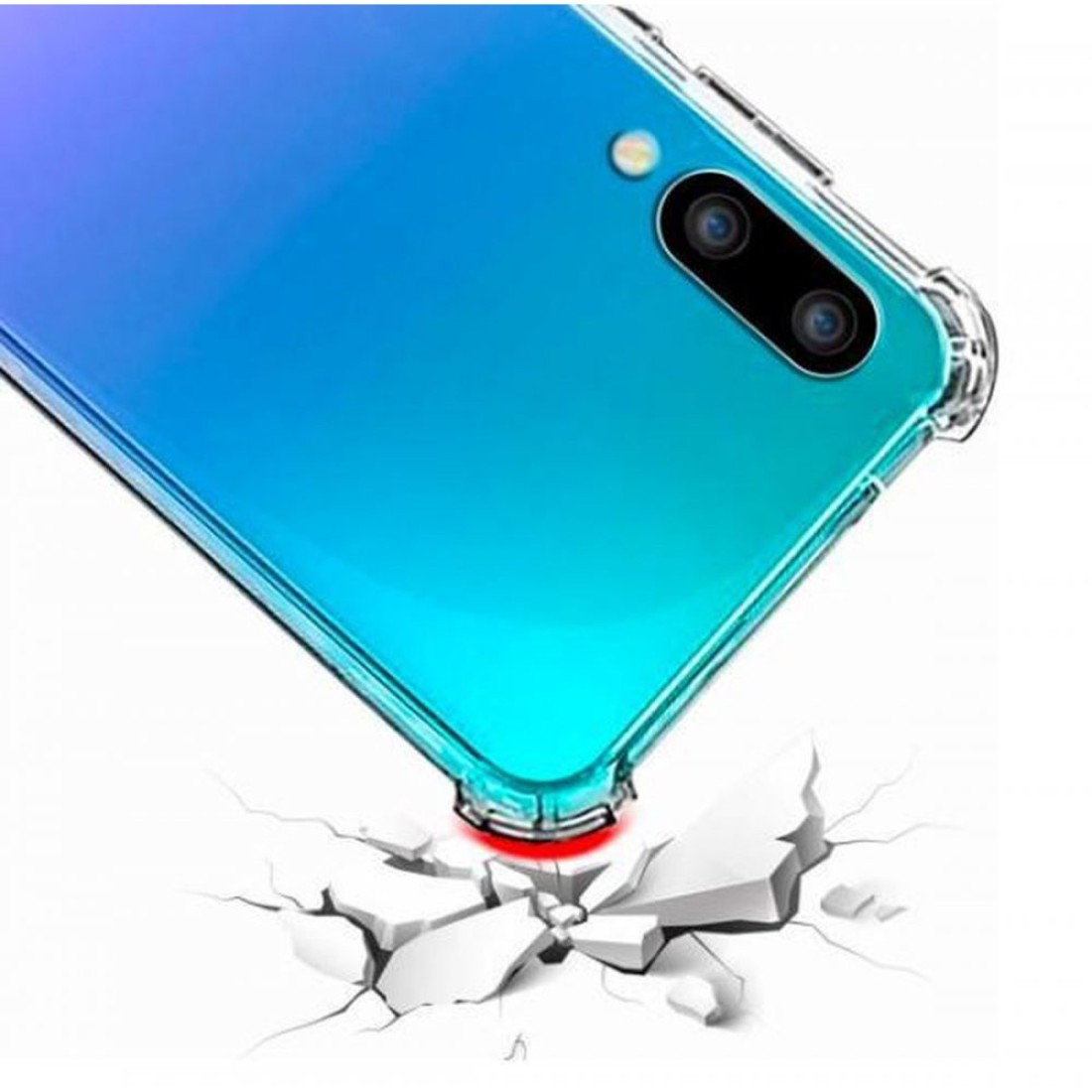 Huawei P Smart 2019 Kılıf Olex Tpu Silikon - Şeffaf