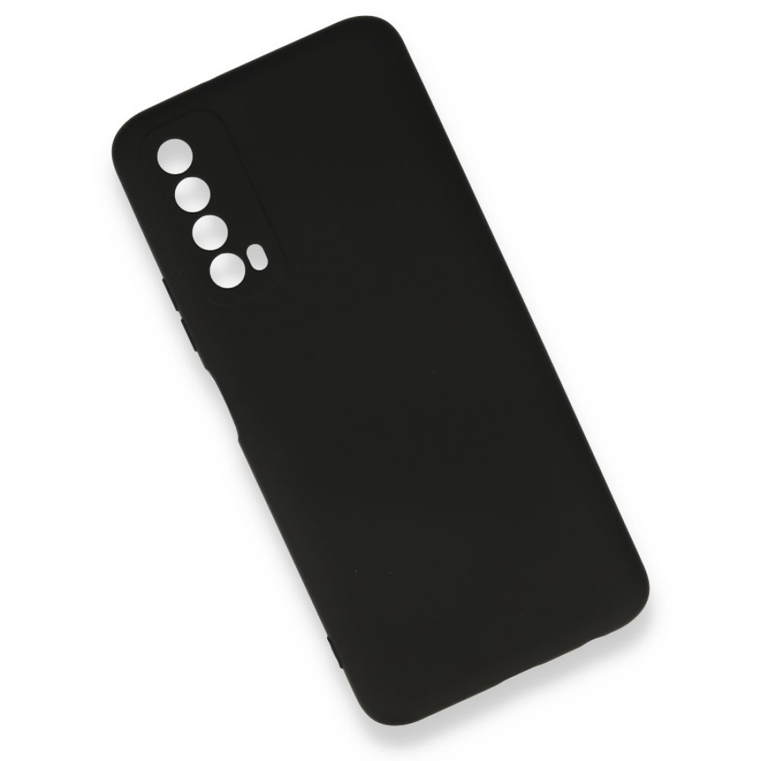 Huawei P Smart 2021 Kılıf Nano içi Kadife  Silikon - Siyah