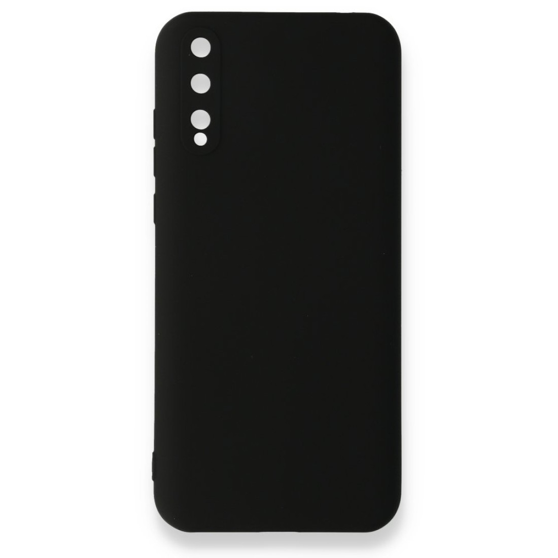 Huawei P Smart S Kılıf Nano içi Kadife  Silikon - Siyah