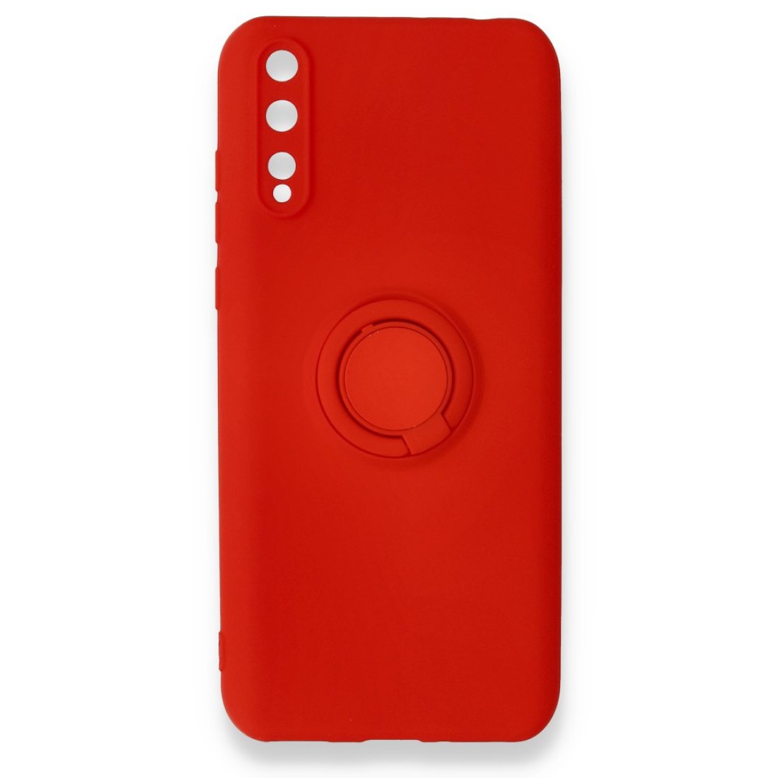Huawei P Smart S Kılıf Viktor Yüzüklü Silikon - Kırmızı