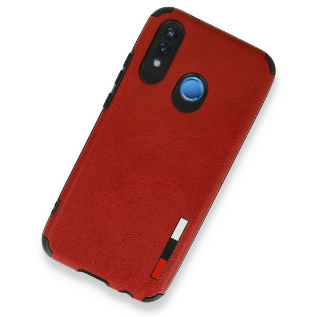 Huawei P20 Lite Kılıf Loop Deri Silikon - Kırmızı