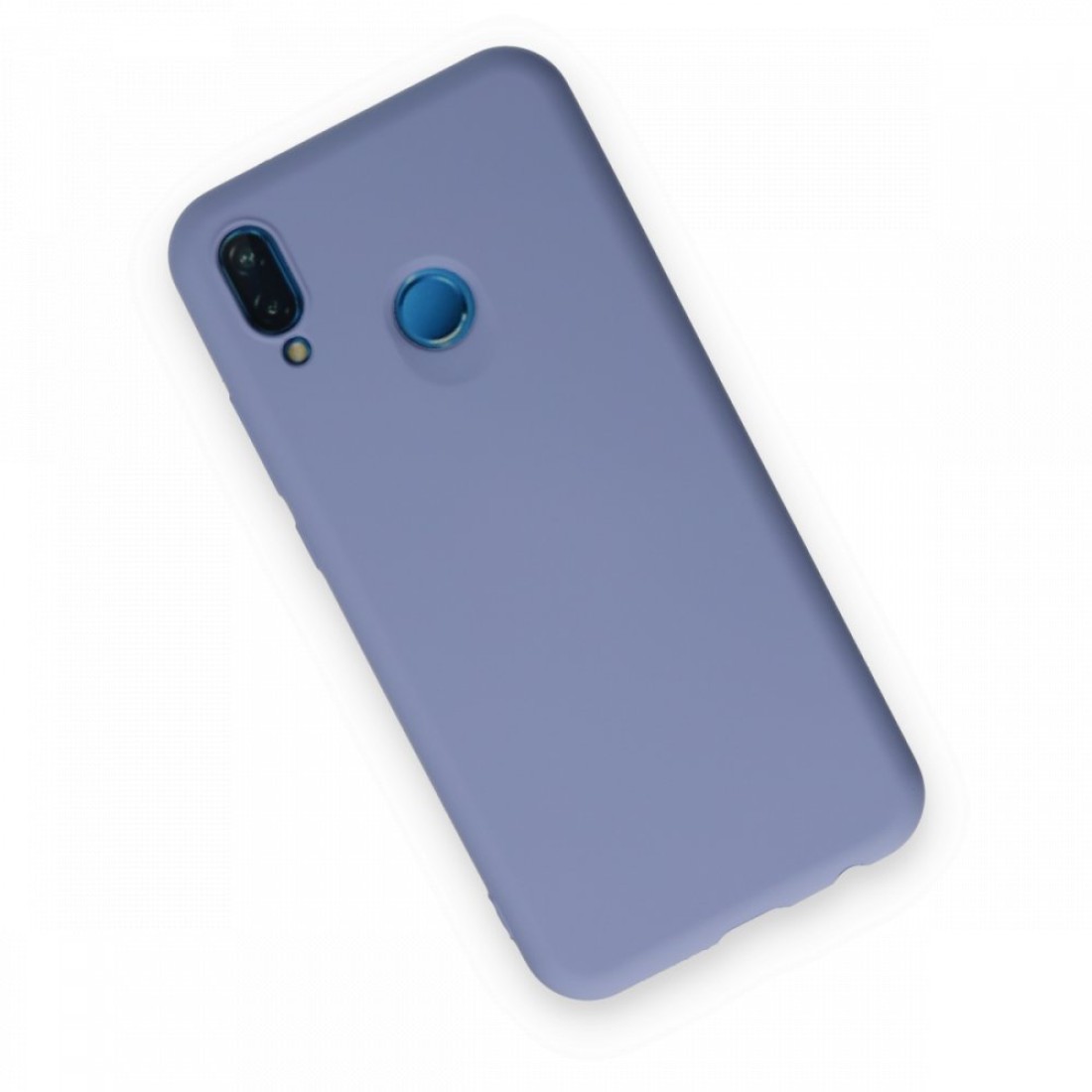 Huawei P20 Lite Kılıf Nano içi Kadife  Silikon - Lila