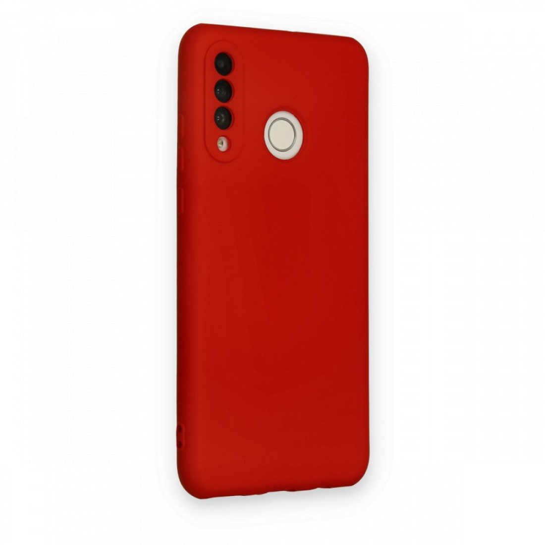 Huawei P30 Lite Kılıf Nano içi Kadife  Silikon - Kırmızı
