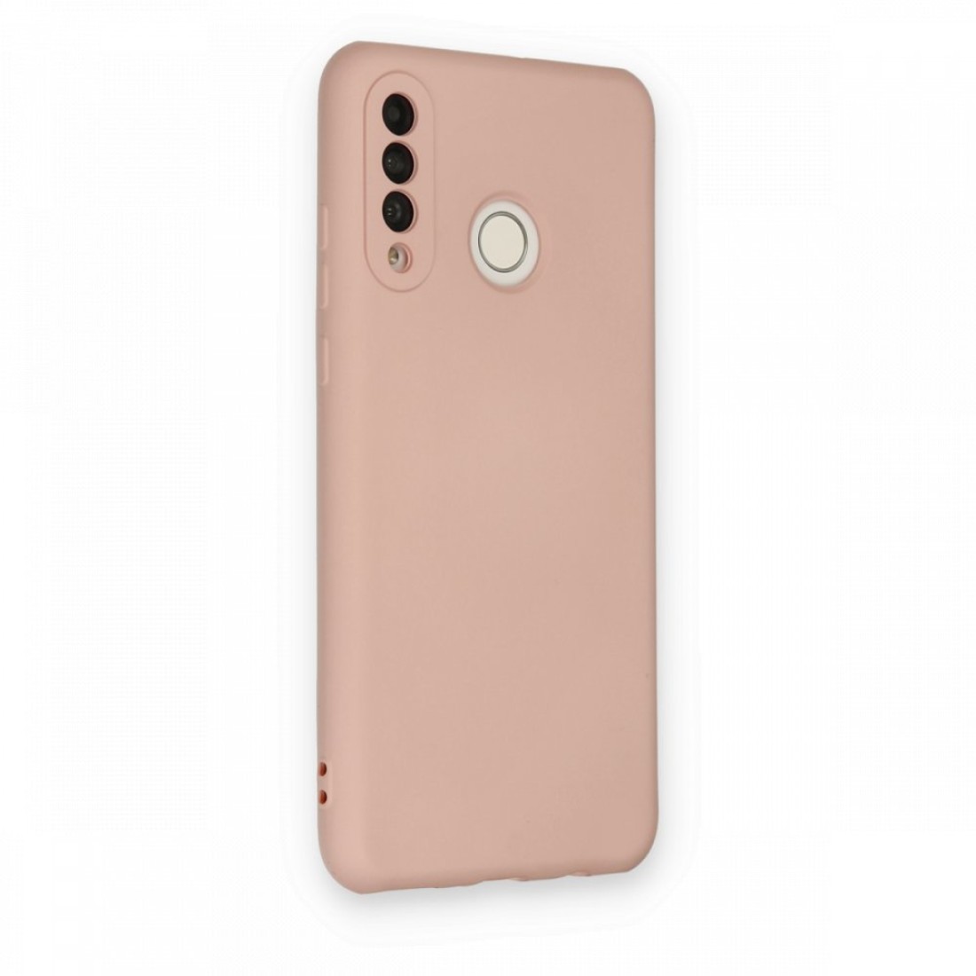 Huawei P30 Lite Kılıf Nano içi Kadife  Silikon - Pudra