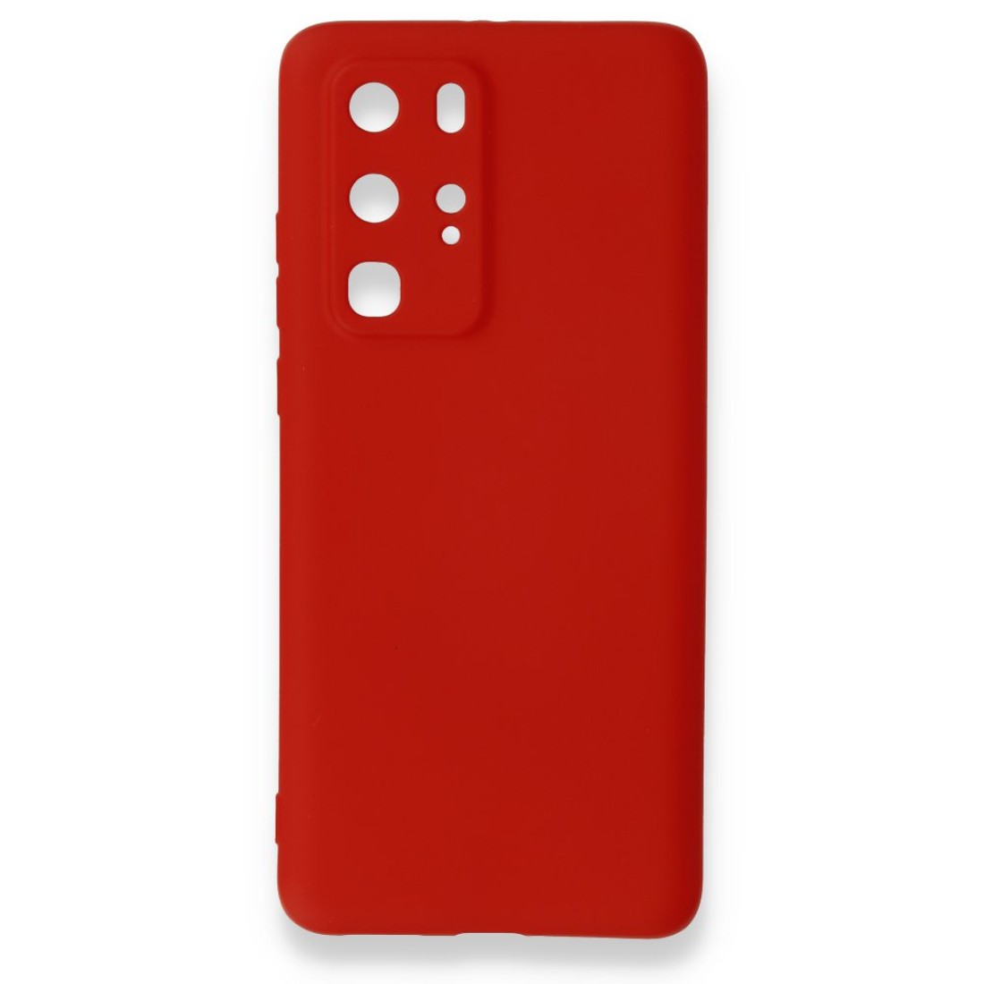 Huawei P40 Pro Kılıf Premium Rubber Silikon - Kırmızı