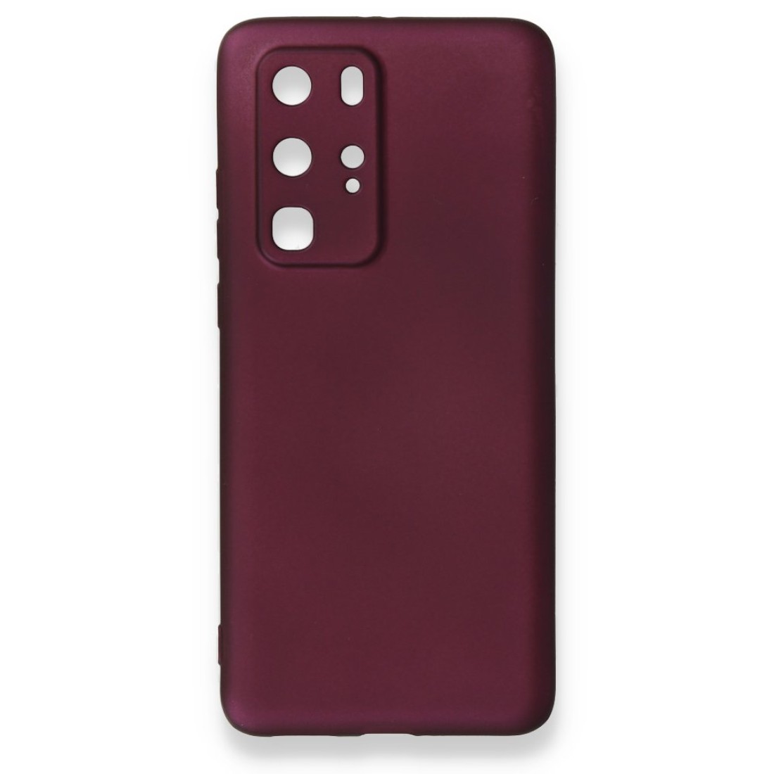 Huawei P40 Pro Kılıf Premium Rubber Silikon - Mürdüm