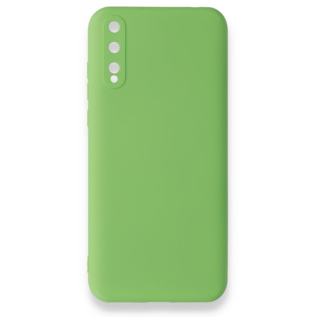 Huawei Y8P Kılıf Nano içi Kadife  Silikon - Yeşil