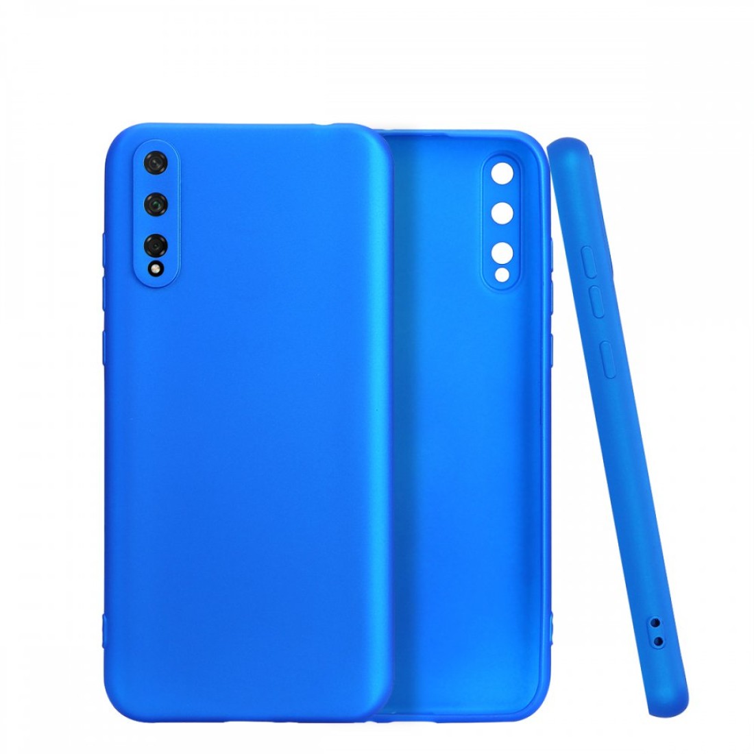 Huawei Y8P Kılıf Premium Rubber Silikon - Mavi