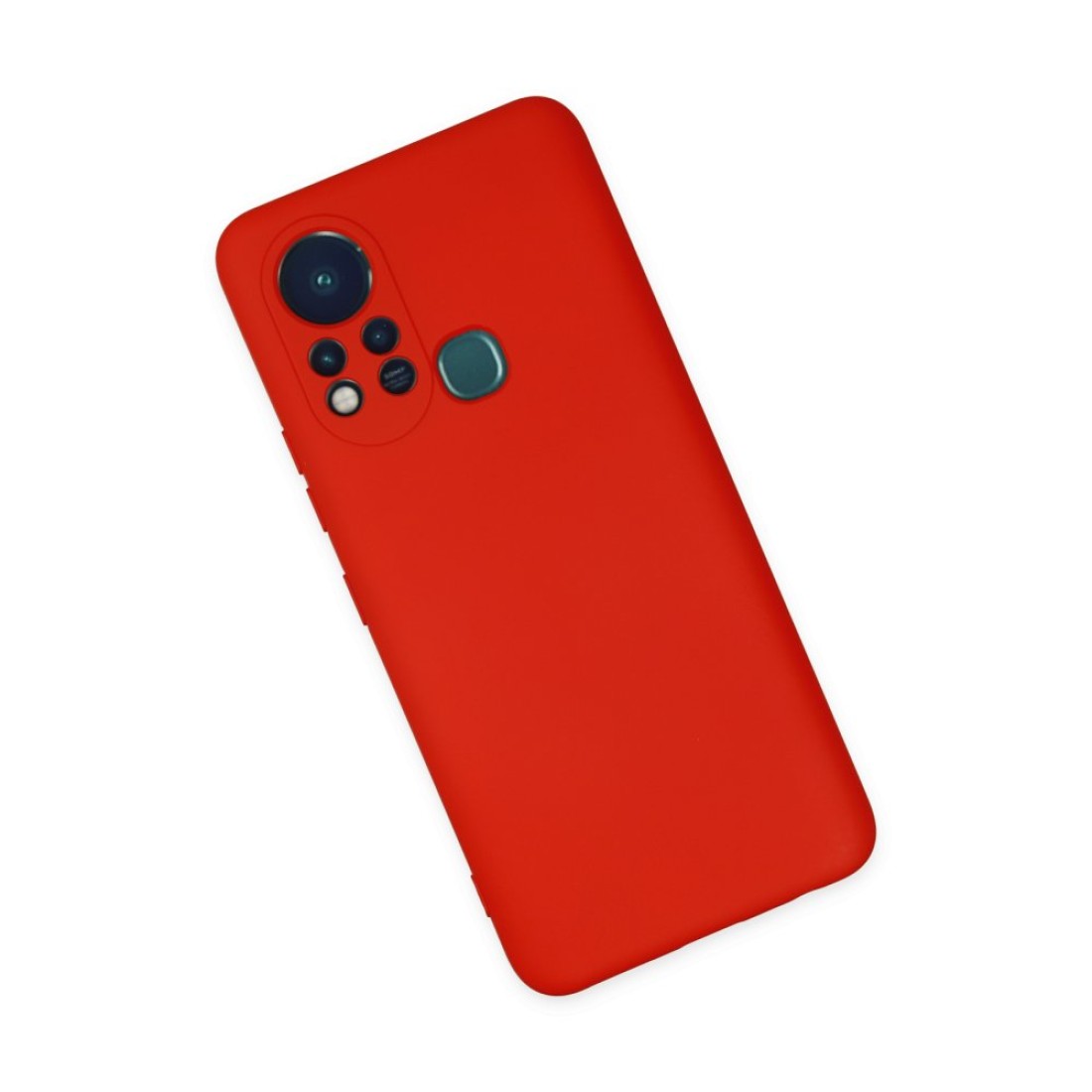 İnfinix Hot 11s Kılıf Nano içi Kadife  Silikon - Kırmızı