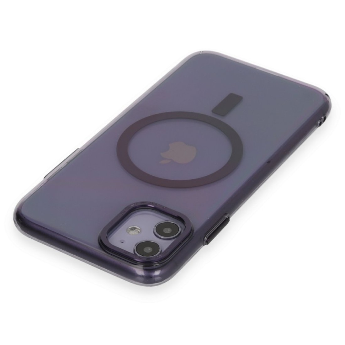 Apple iPhone 11 Kılıf Anka PC Magneticsafe Sert Metal Kapak - Mor