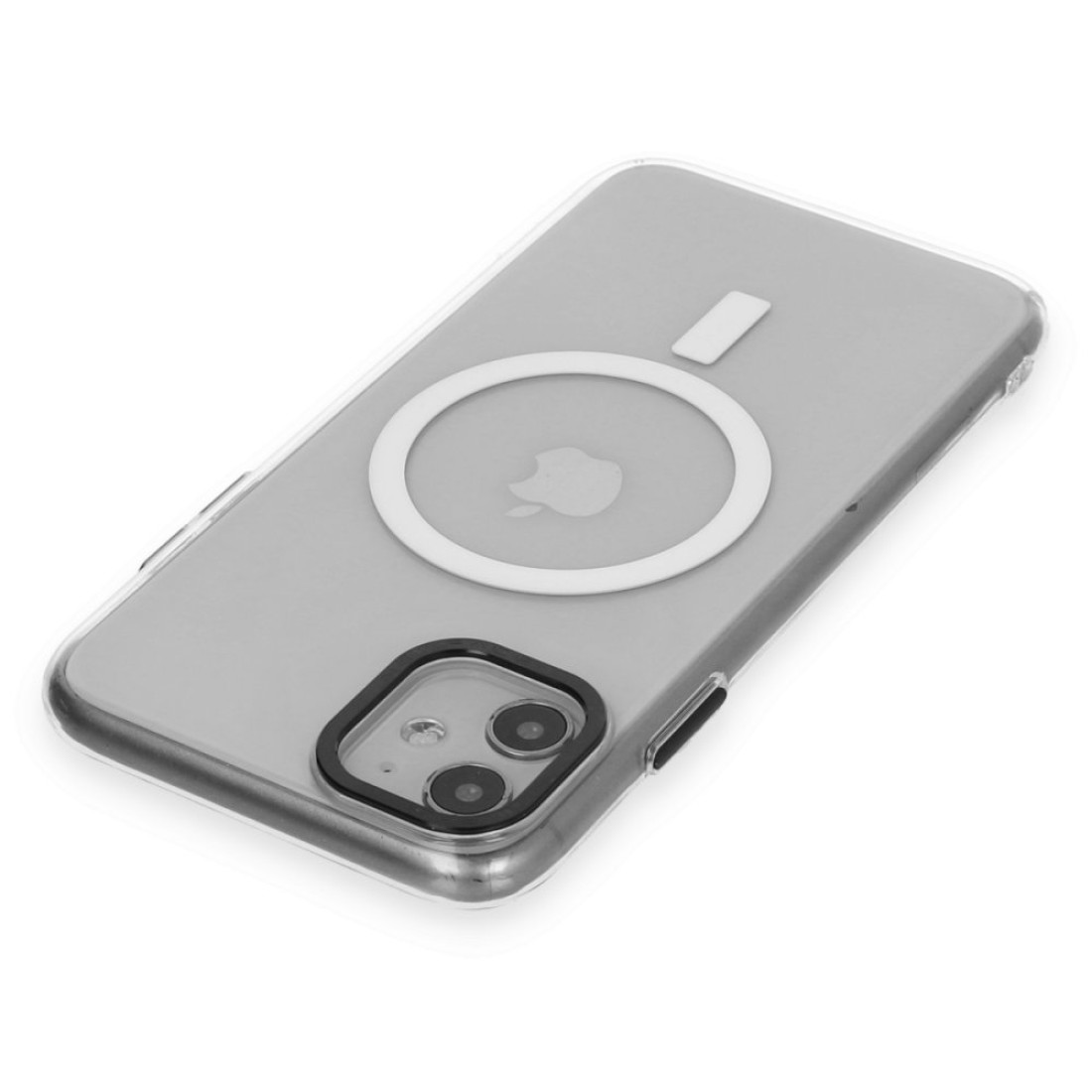 Apple iPhone 11 Kılıf Anka PC Magneticsafe Sert Metal Kapak - Şeffaf