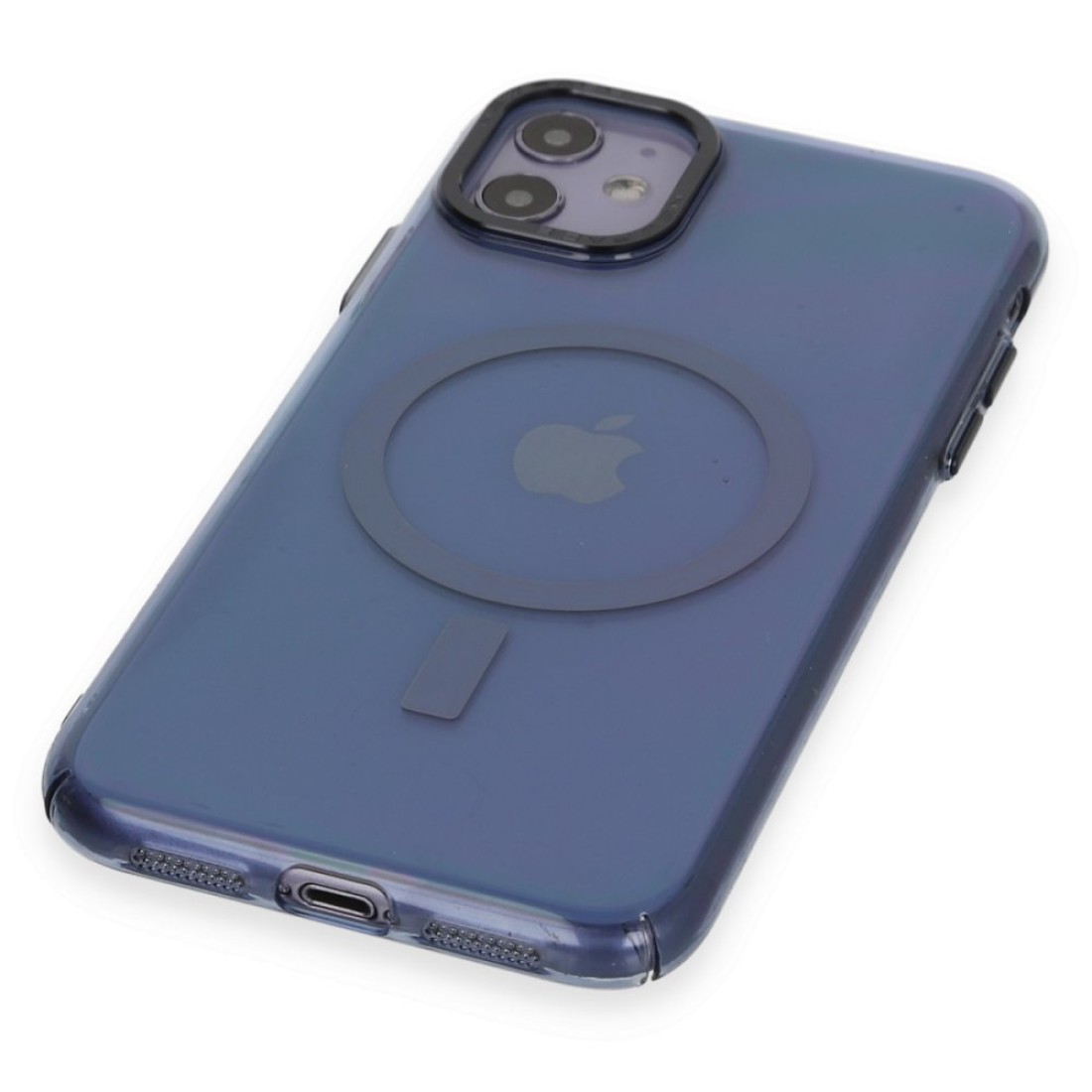 Apple iPhone 11 Kılıf Anka PC Magneticsafe Sert Metal Kapak - Sierra Blue