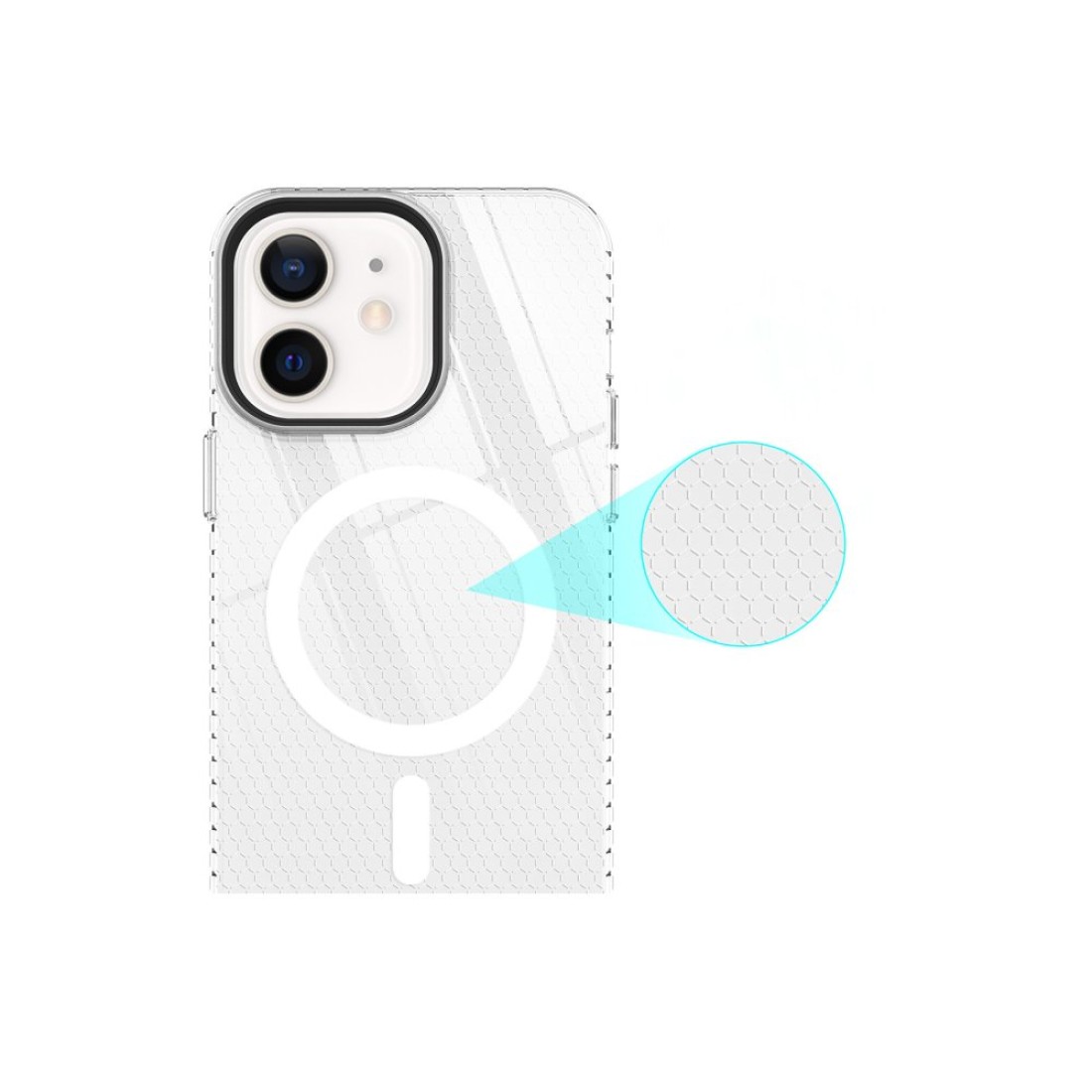 Apple iPhone 11 Kılıf Beta Magneticsafe Silikon - Şeffaf