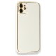 Apple iPhone 11 Kılıf Coco Karbon Silikon - Beyaz