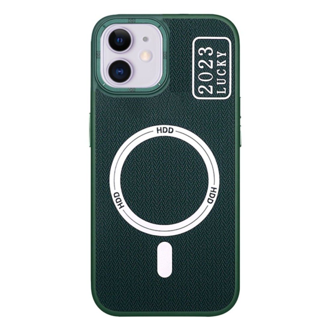 Apple iPhone 11 Kılıf HBC-157 Granada Magneticsafe Kapak - Koyu Yeşil