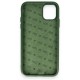Apple iPhone 11 Kılıf HBC-157 Granada Magneticsafe Kapak - Koyu Yeşil