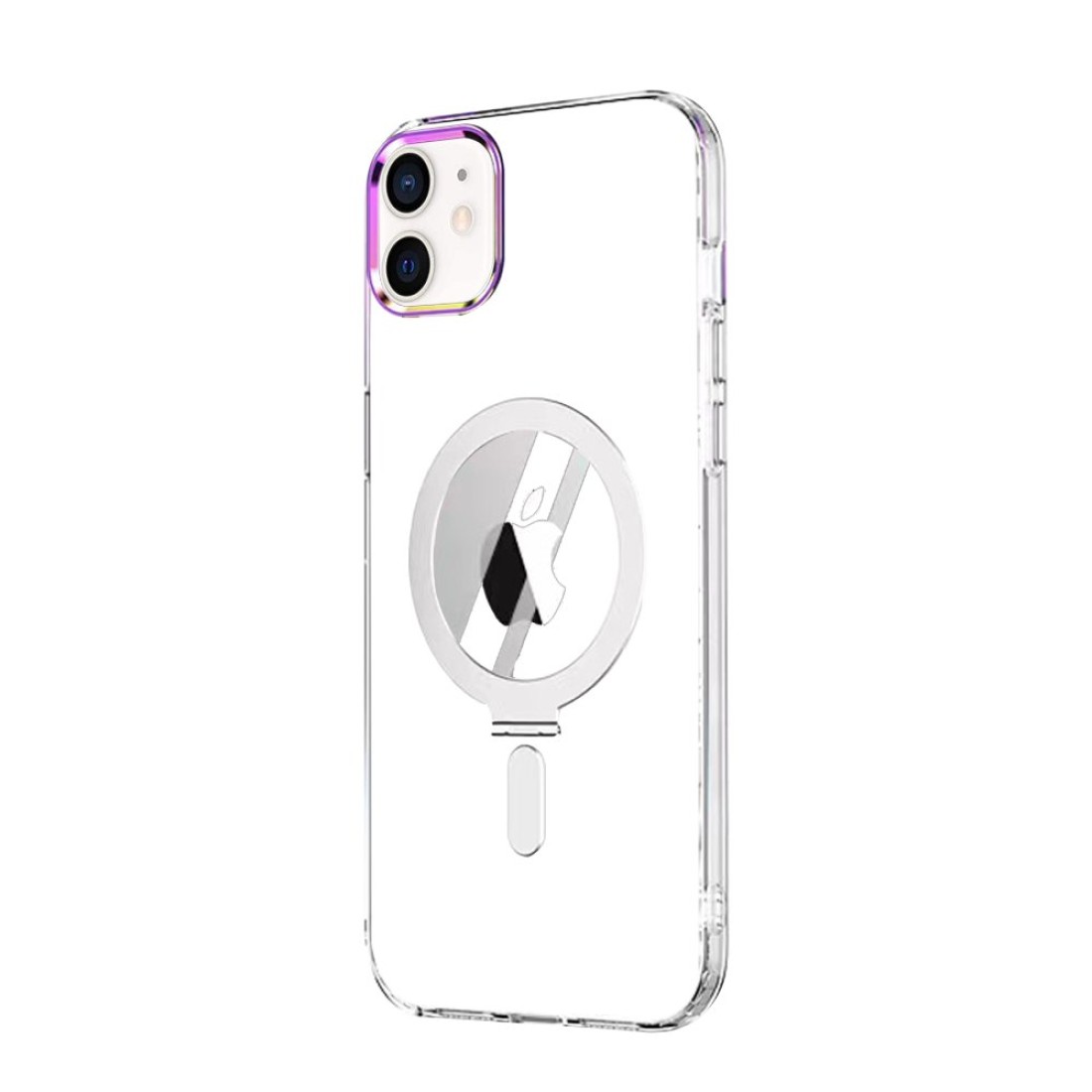 Apple iPhone 11 Kılıf Mudo Magneticsafe Standlı Kapak - Şeffaf