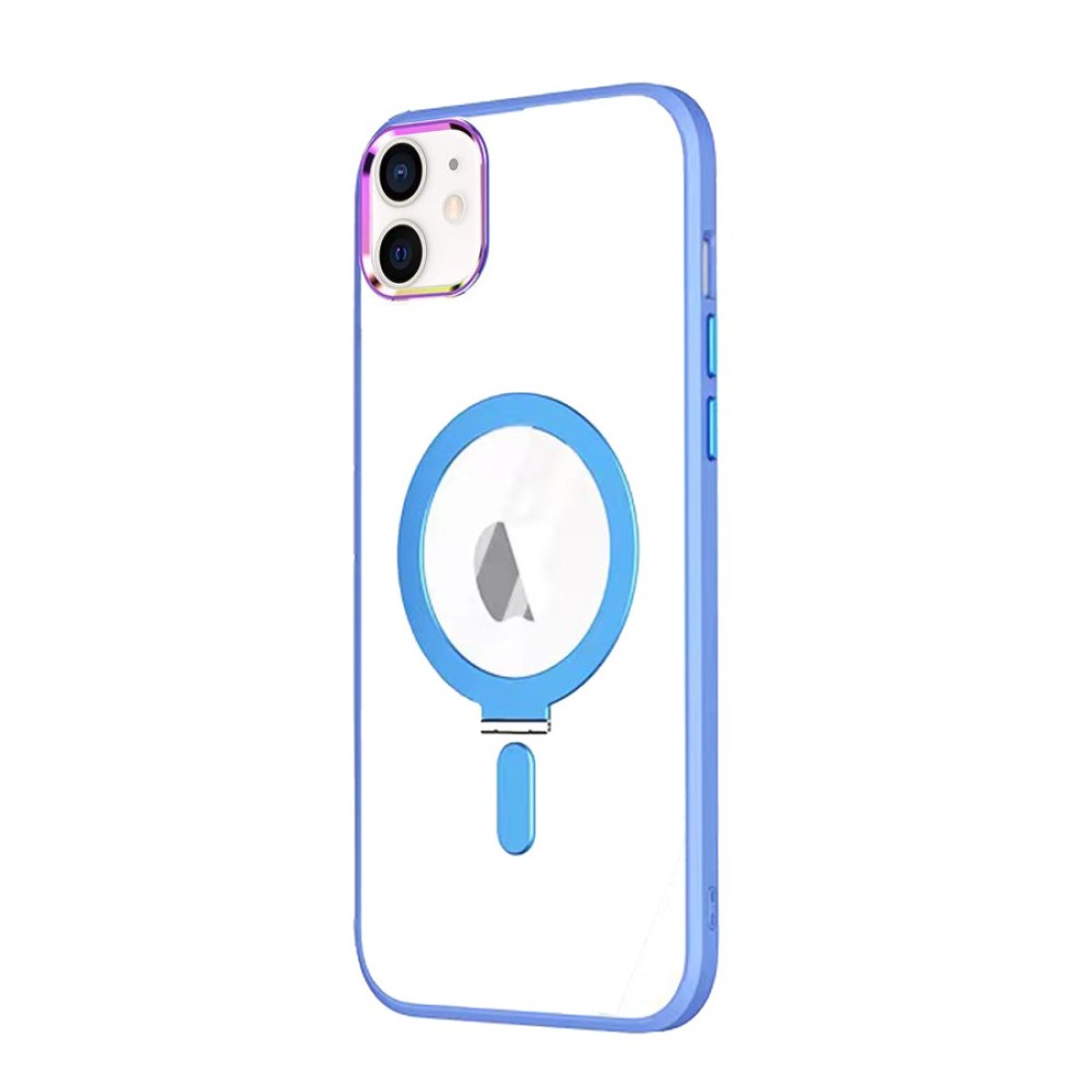 Apple iPhone 11 Kılıf Mudo Magneticsafe Standlı Kapak - Sierra Blue