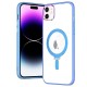 Apple iPhone 11 Kılıf Mudo Magneticsafe Standlı Kapak - Sierra Blue