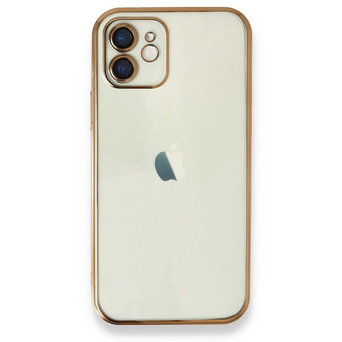 Apple iPhone 11 Kılıf Razer Lensli Silikon - Gold