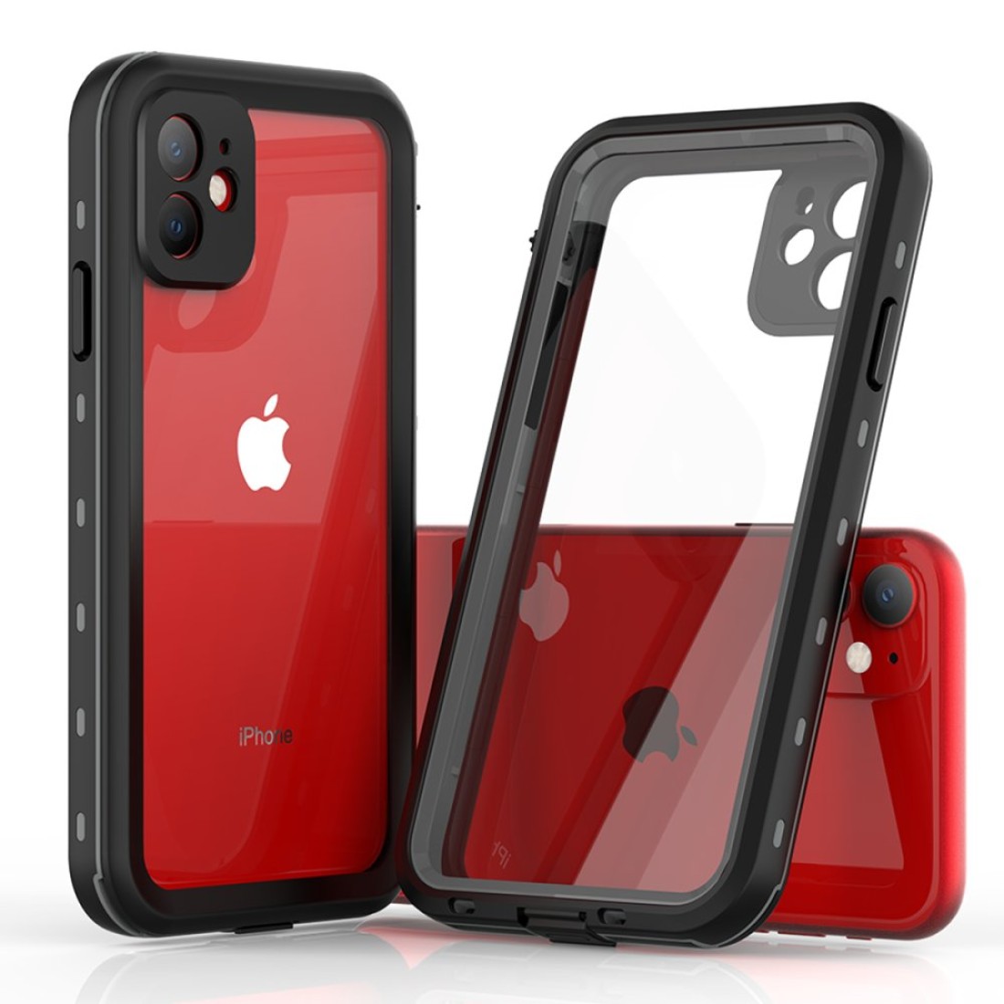 Apple iPhone 11 Kılıf Red Pepper Su Geçirmez Kılıf - Siyah-Gri