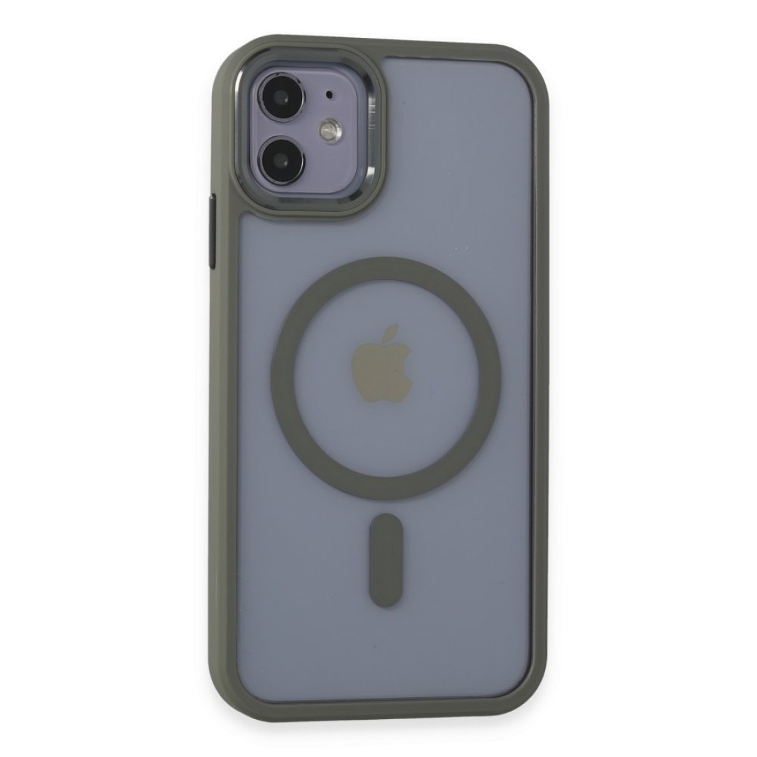 Apple iPhone 11 Kılıf Room Magneticsafe Silikon - Gri