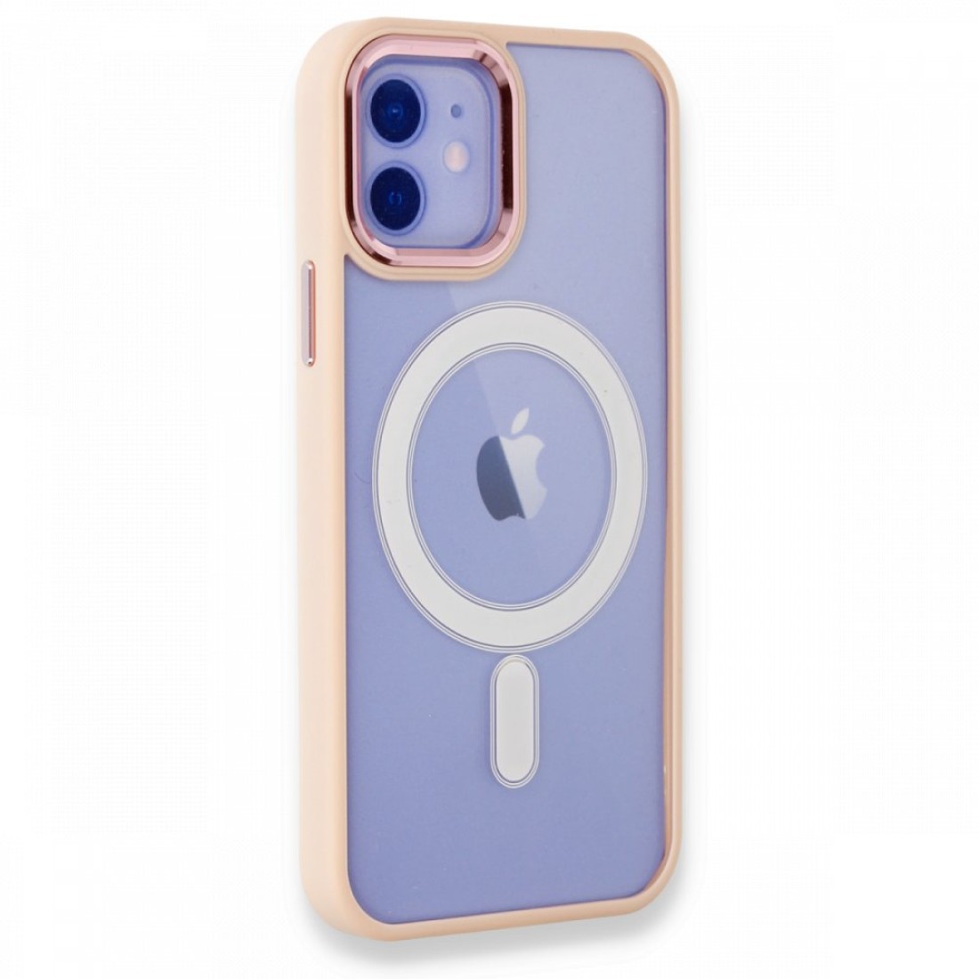 Apple iPhone 11 Kılıf Room Magneticsafe Silikon - Pudra