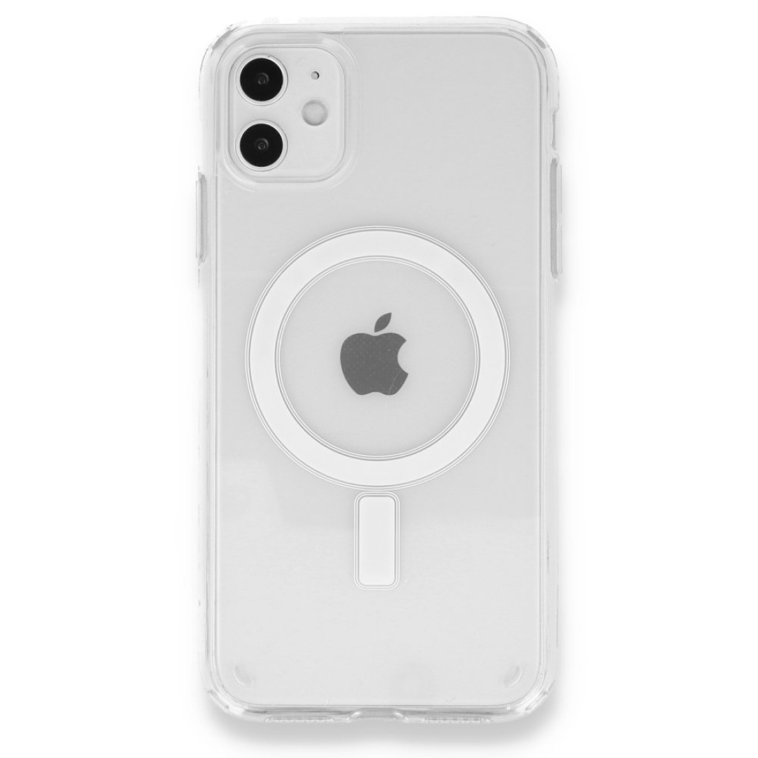 Apple iPhone 11 Kılıf Magneticsafe Şeffaf Silikon - Şeffaf