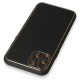 Apple iPhone 11 Pro Max Kılıf Coco Deri Silikon Kapak - Siyah