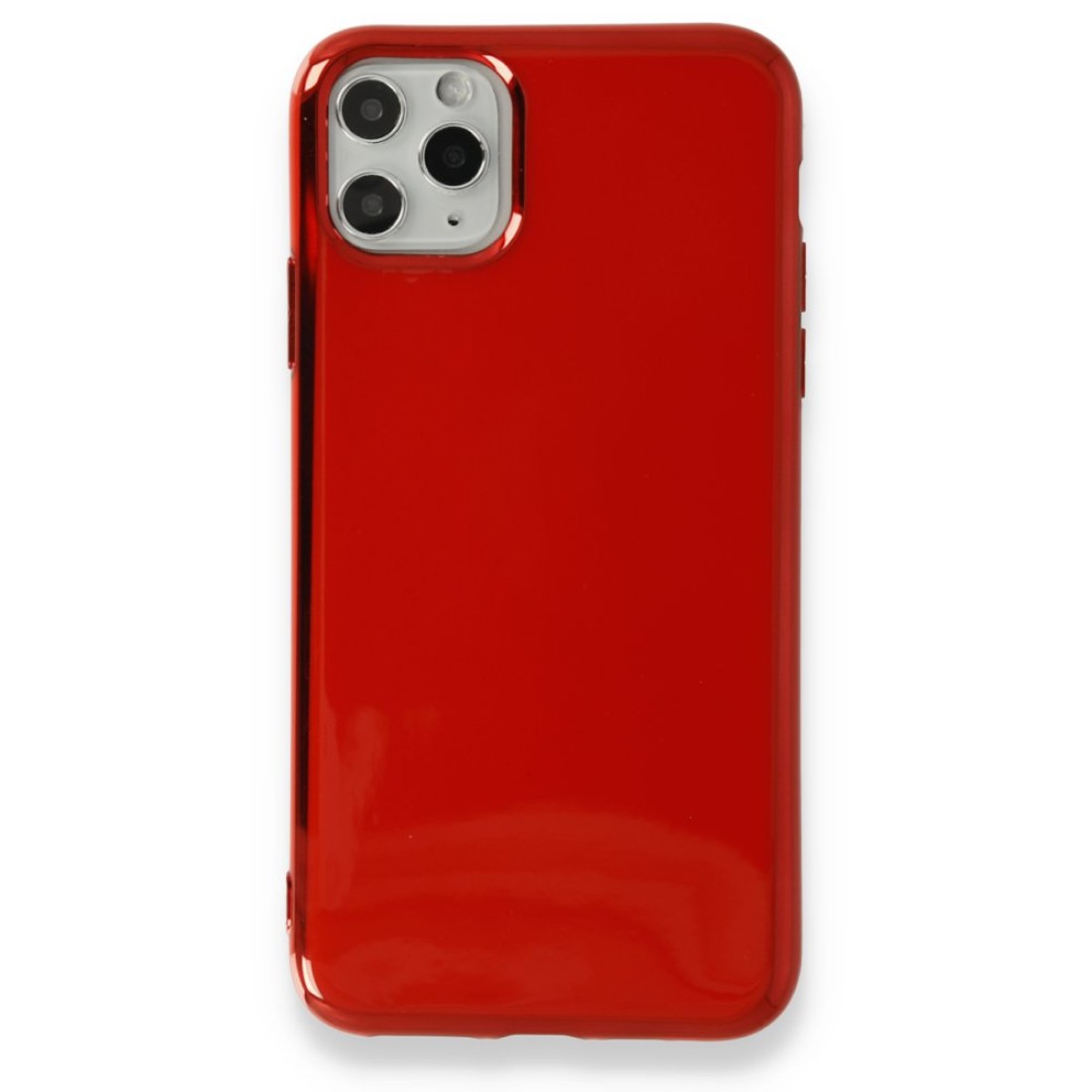 Apple iPhone 11 Pro Kılıf İkon Silikon - Kırmızı