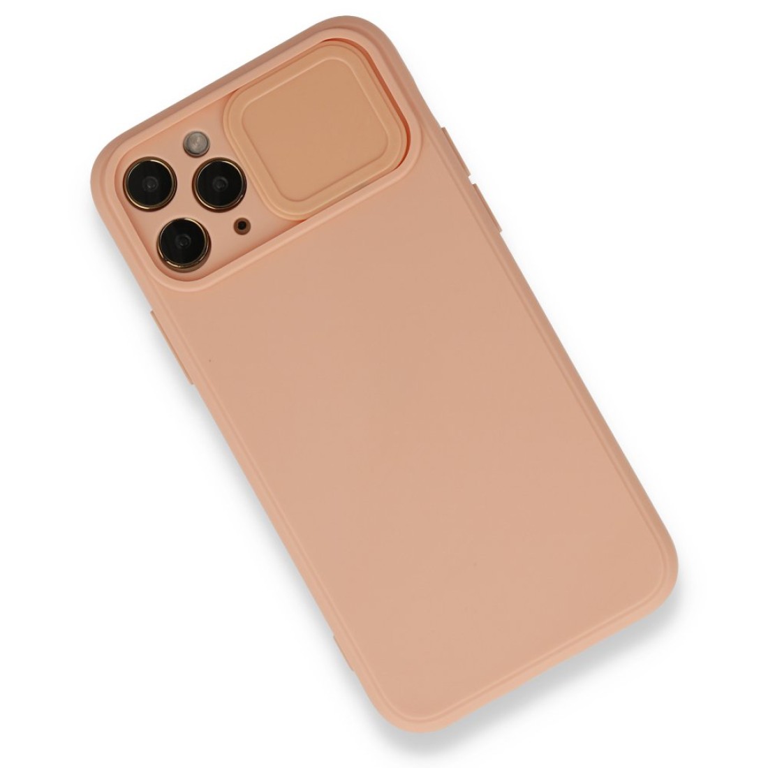 Apple iPhone 11 Pro Kılıf Color Lens Silikon - Pudra