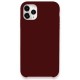 Apple iPhone 11 Pro Max Kılıf Lansman Legant Silikon - Bordo